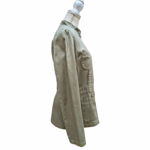 Gerald Darel Nolwenne Utility Jacket Khaki Green Size 10, 42 - Picture 3 of 9
